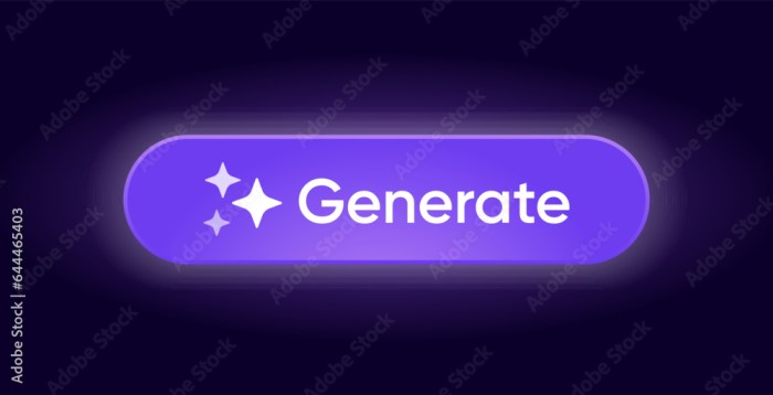 Generate AI button. Artificial intelligence icon. Machine learning ... Generate AI button. Artificial intelligence icon. Machine learning ...