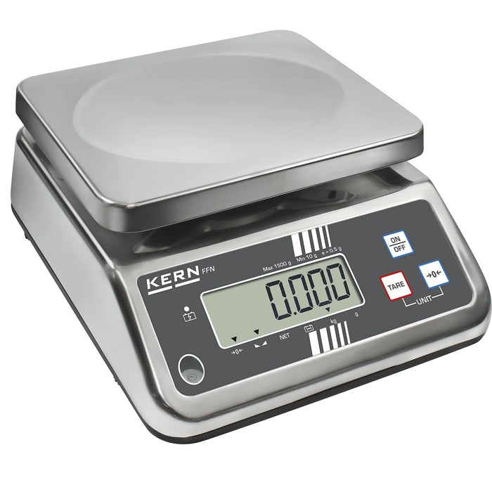 Stainless steel scales – KERN: with dust and splash water protection ... Stainless steel scales – KERN: with dust and splash water protection ...